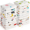 20 Pack Muslin Baby Burp Cloths Large 20 X 10 Inches Cotton Baby Burp Rags Towel And Washcloths Face Towels 6 Layers Super Absor