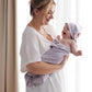 Momcozy Baby Hooded Towel-Made From Cotton, Suitable For Newborn Shower Gifts, 2 Count (Pack Of 1), 28 X 28 Inch, Ink Wash Leave