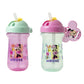 The First Years Disney Minnie Mouse Flip Top Straw Cups - Disney Toddler Cups with Name Tag Charm - 18 Months and Up - 10 Oz - 2