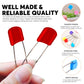 Lxnoap 10 Pcs Cloth Diaper Pins Stainless Steel Traditional Safety Pin (Red)