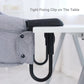 Pandaear Hook On Booster Quick Seat For Baby| Clip On Table High Chair For Home &Travel| Portable Fold-Flat High Load Design -Gr