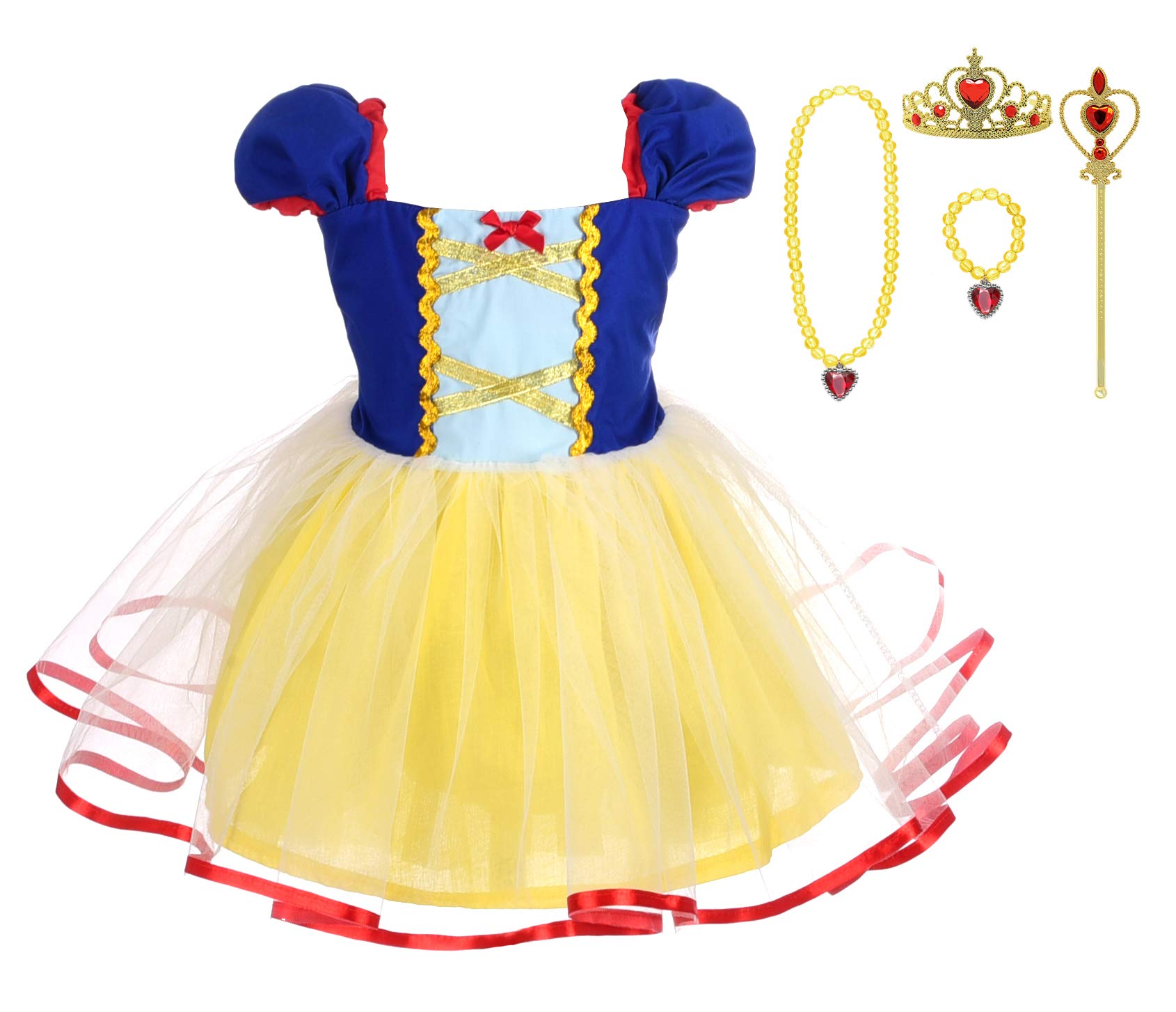 Lito Angels Princess Dress Up Costumes For Toddler Girls Halloween Christmas Fancy Party With Accessories Size 2T