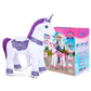PonyCycle Ride on Unicorn for Kids 4-8 with Brake, Unicorn Gifts for Girls (35.4 Height/Size 4) Plush Interactive Riding Rocking