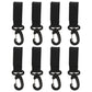 Toyvian 8Pcs Baby Stroller Hooks Stroller Organizer Hooks Clips Mommy Bag Hanger for Hanging Diaper Bags Groceries Purse Clothin