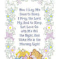 Jack Dempsey Needle ArtNow I Lay Me Down to Sleep Crib Quilt Top