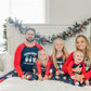 Iffei Family Matching Pajamas Set Christmas Pj'S Sleepwear Gnomies Printed Top And Bottom With Pocket 8-9 Years