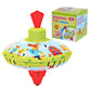 Beeqoo Fun Farm Spinning Top Tin Toy For Kids - Retro Classic Toys - Toddler Traditional Spin Tops - Metal Fidget Spinner For Ki