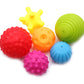 DOPHYRANIX 6 Pack Sensory Balls Spray Water Toy for Baby and Kids, Massage Soft & Textured Balls Set Develop Babys Tactile Sens
