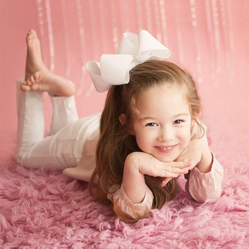 Oaoleer 8Pcs Hair Bows For Girls White Grosgrain Ribbon Boutique Bow Alligator Clips Hair Accessories For Toddlers Little Girls