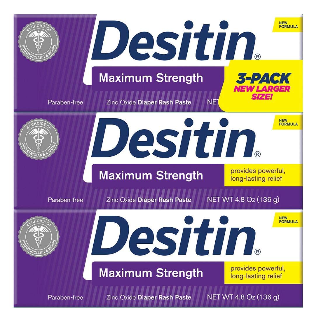 Desitin Baby Diaper Rash Maximum Strength Original Paste 4.8 Oz. (6 Pack)