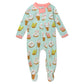 Honestbaby Baby Celebration Sleep & Play Footed One-Piece Pajama Sleeper 100% Organic Cotton, Bakery Bunnies