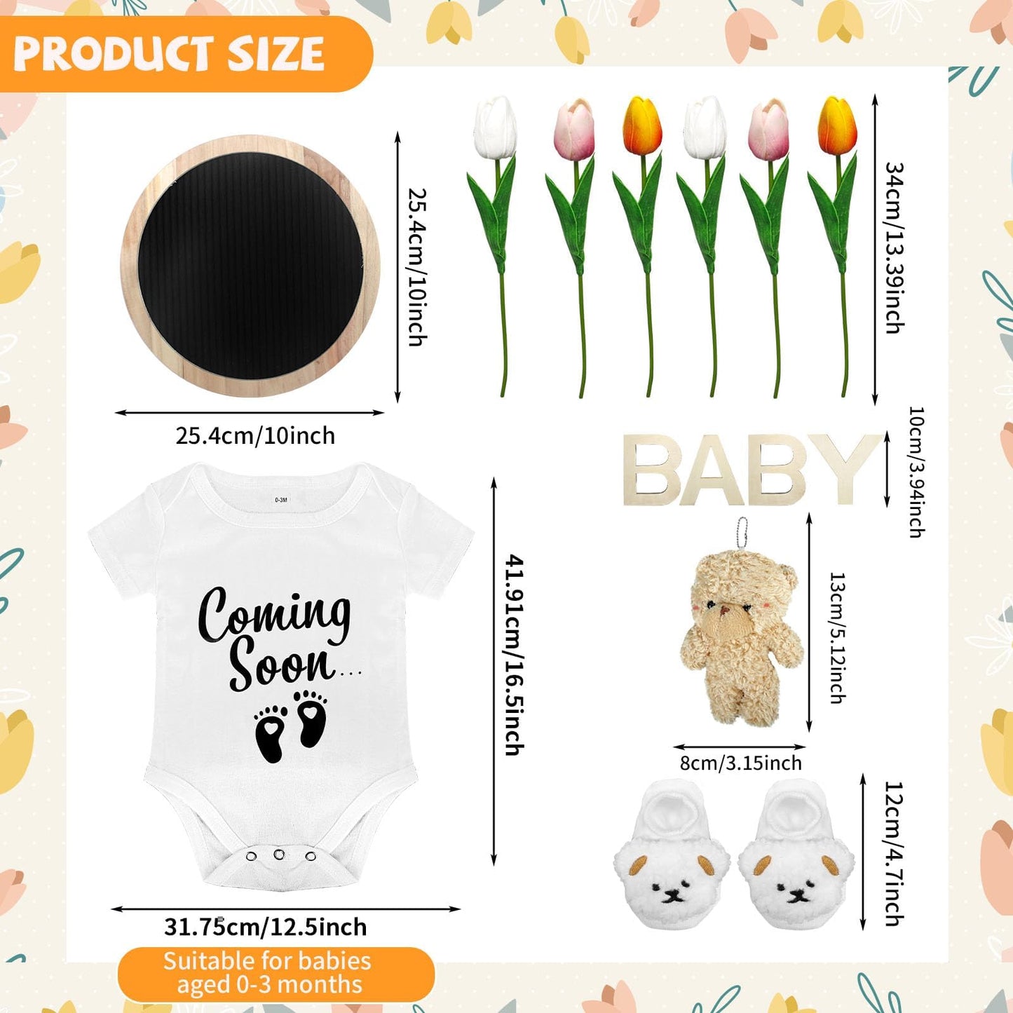 Pregnancy Announcements Set Pregnancy Reveal Ideas Include Felt Letter Board Kit Baby Bodysuit Booties Photo Frame Bear Plush Wo