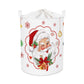HUUMONSS Christmas Reindeer Baby Laundry Hamper Collapsible Clothes Kids Storage Basket Large Snowflake Xmas Balls Ornament Boys