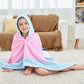 Bavilk Kids Hooded Bath Beach Towel Girls Boys Swim Pool Cover Up Super Absorbent Cute Cartoon Animal Full Vitality (Lucky Unico