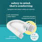 Homedics 3-In-1 Calming Baby Cushion, Soothing Comfort For Newborns & Infants, Snuggling Sensation, Sound And Vibration, Designe