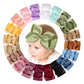 Doboi 20Pcs Baby Bows Baby Girl Headbands Nylon Hairbands With Ribbon Bow Handmade Elastic Baby Hair Bows Headbands For Baby Gir