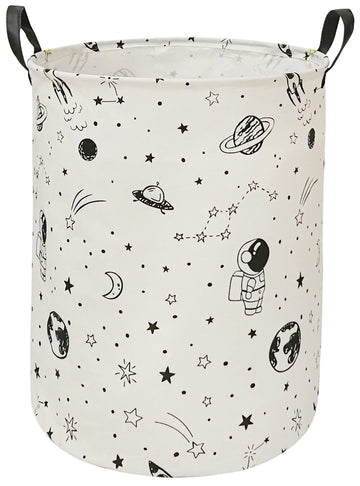 Acmuuni Canvas Clothes Basket Laundry Hamper With Handles,Waterproof Cotton Storage Organizer Perfect For Kids Boys Girls Toys R
