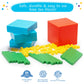 Simply magic 140+1 PCS Colorful Base Ten Blocks & Activities Set - Base Ten Blocks Classroom Set, Base 10 Math Manipulatives, Pl