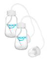 Tinukim Ifeed 4 Ounce Self Feeding Baby Bottle With Tube - Handless Anti-Colic Nursing System, White - 2-Pack