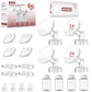 Pump Parts Compatible with Spectra S1/S2/9 Plus Breastpump, 4 Set Replacement Parts for Spectra Include 24mm Flange,Duckbill Val