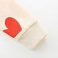 Mrocioa Love Heart Prints Shirt Toddler Girls Sweatshirt Kids Valentine'S Day Heart Shirt Long Sleeve Vday Beige Tops For 5T