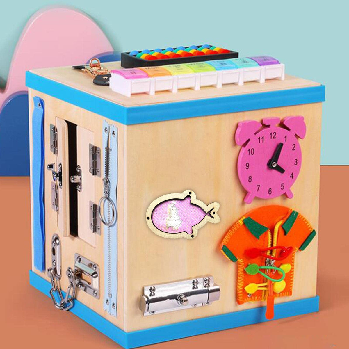 ATORSE Child Busy Board DIY Accessories Material Practical Skill for Children|Baby | Toys for Baby | Developmental Baby Toys