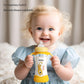 Yohkoh Natural Glass Baby Bottle With Natural Response Nipple, Wide Neck Baby Bottles With Handle, Newborn Anti-Colic Baby Bottl