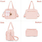 Lushandy Baby Diaper Tote, Mommy Bag - Cute Nappy Crossbody Travel Tote With Multifunction Storage