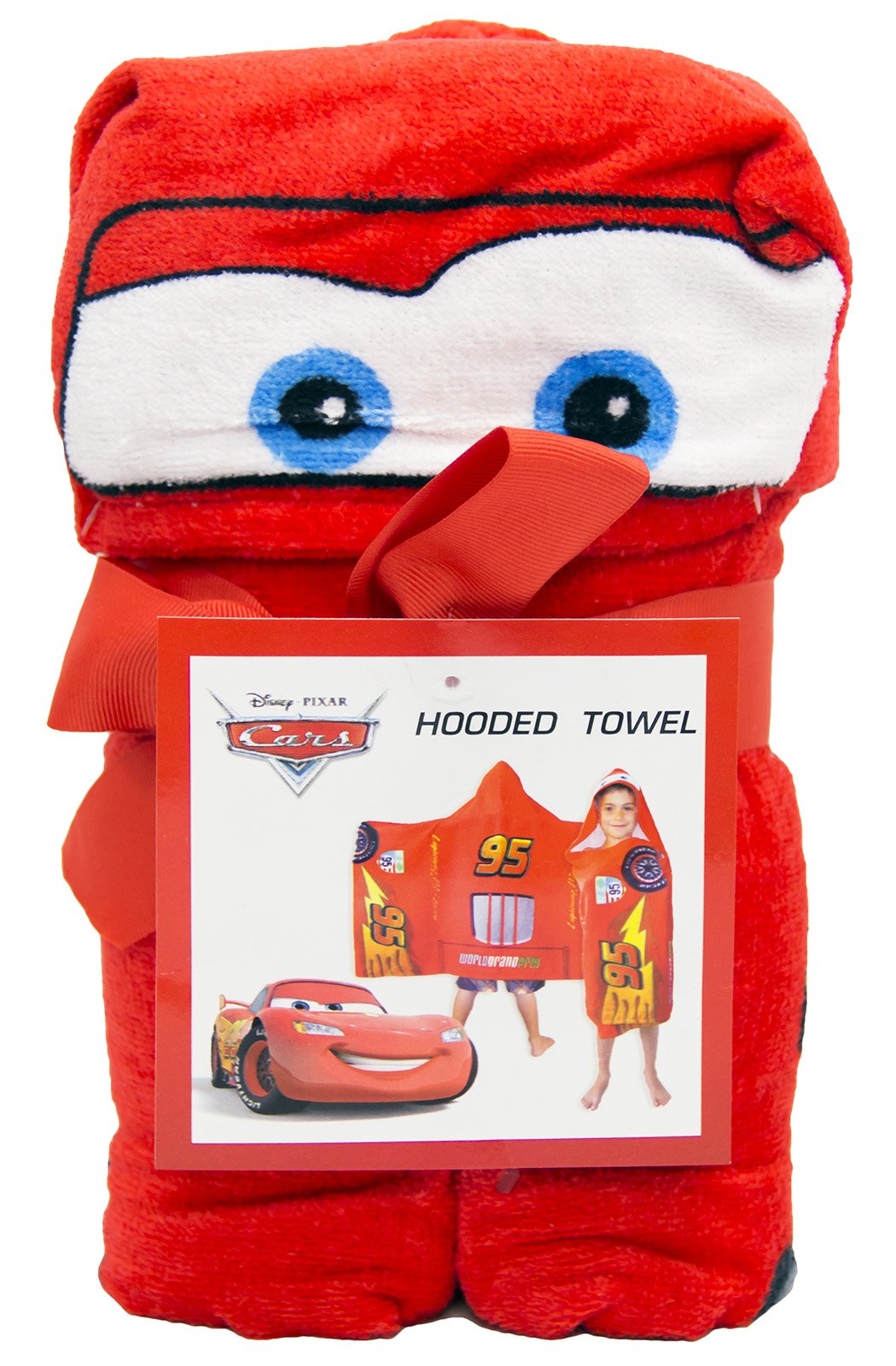 Disney/Pixar Cars Tune Up Hooded Cape Towel, 22    X 51