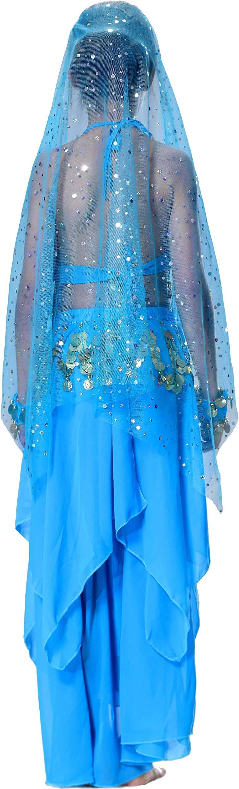 Breevo Genie Halloween Costumes Girls Frozen Anna Costume 10-12 Jeannie Aladdin Princess Jasmine Shimmer Shine 4T 4 5 6 7 8 14 1