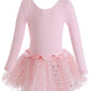 Dancina Leotard Sparkle Tutu Dress Long Sleeve Future Ballerina First Ballet Class Gift 2T Ballet Pink