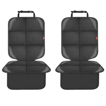 Vanlontd Car Seat Protector, 2 Pack With Non-Slip Bottom And 2 Large Mesh Pockets For Suv, Sedan, Trunk, Leather And Fabric Car