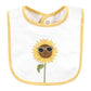 Hudson Baby Unisex Baby Cotton Bibs, Sunflower, One Size