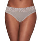 Vanity Fair Womens Flattering Lace Panties, Bikini-Toasted Coconut Stripe, 6