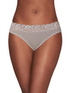 Vanity Fair Womens Flattering Lace Panties, Bikini-Toasted Coconut Stripe, 6