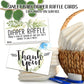 Diaper Raffle Tickets - Botanical - Set Of 50 Double-Sided Raffle Cards - Blank Baby Shower Stationery - Fun And Colorful Baby S