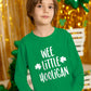 Little Boys Saint Patrick Day Clover Shirt Toddler Girls Green Wee Little Hooligan Long Sleeve Top 4 Years