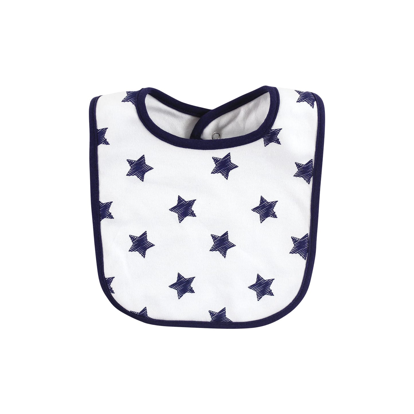 Hudson Baby Unisex Baby Cotton Bib And Sock Set, Boy Mothers Fathers Day, One Size