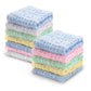 Viviland Baby Muslin Washcloths 12 Pack for Babys Sensitive Skin, 6Layer Cotton Bath Towel, Soft Newborn Baby Face Wipes, Grea