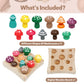 NAODONGLI Montessori Toys for 1 2 3 Year Old Boys Girls Wooden Harvest Mushroom Toys STEM Educational Preschool Learning Number