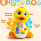 JOYIN Baby Toys Duck, Infant Musical Toys 18+ Months, Tummy Time Toys with Music & Lights, Light Up Learning Toys, Dancing Crawl
