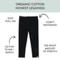 Honestbaby Multipack Leggings Skinny, Flare And Cargo Pants Organic Cotton For Infant Baby Girls, Toddlers, Little Kids, Gray Om