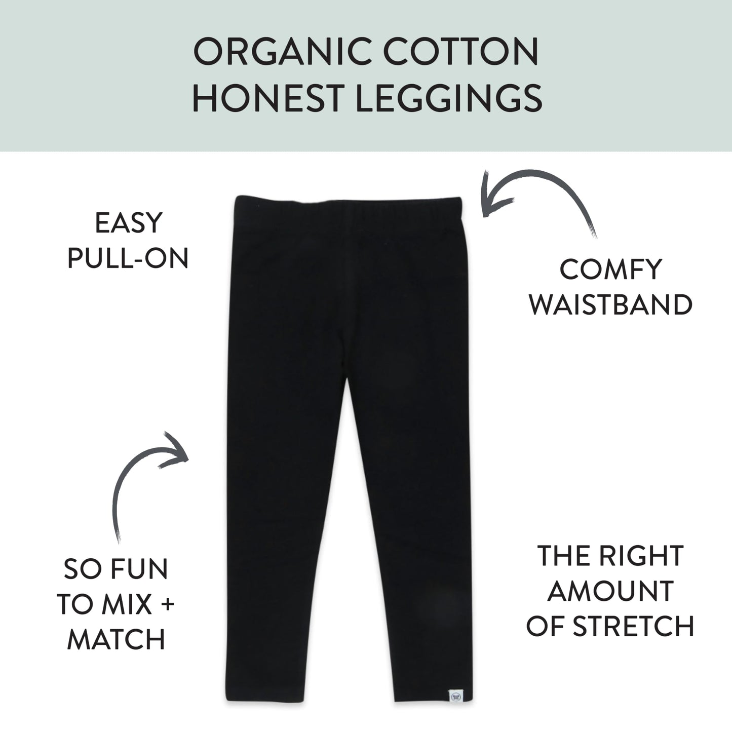 Honestbaby Multipack Leggings Skinny, Flare And Cargo Pants Organic Cotton For Infant Baby Girls, Toddlers, Little Kids, Gray Om