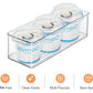 4 PACK Breastmilk Freezer Storage Container, Clear Storge Bins for Breastmilk Storage Bags Freezing Resuable Plastic Milk Yogurt