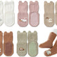 Exegawe Toddler Non Slip Socks, Cute Baby Socks With Grips Crew Socks 5 Pairs(E-5 Mix Colors,S)