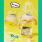 Fragrantgarden Drinking Cup With Whale Squirt, Weighted Sippy Cups With Adjustable Straps, 300Ml Whale Water Cups With Silicone
