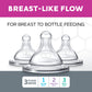 Chicco Duo 100% Silicone Intui-Latch Baby Bottle Nipple With Anti-Colic Valve | Skin-Like Texture And Breast-Like Flow | Stage 2