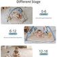 Blissful Diary Shell Baby Play Gym Mat, Softer & Enlarged Tummy Time Mat W 6 Detachable Toys For Sensory & Motor Skill Developme