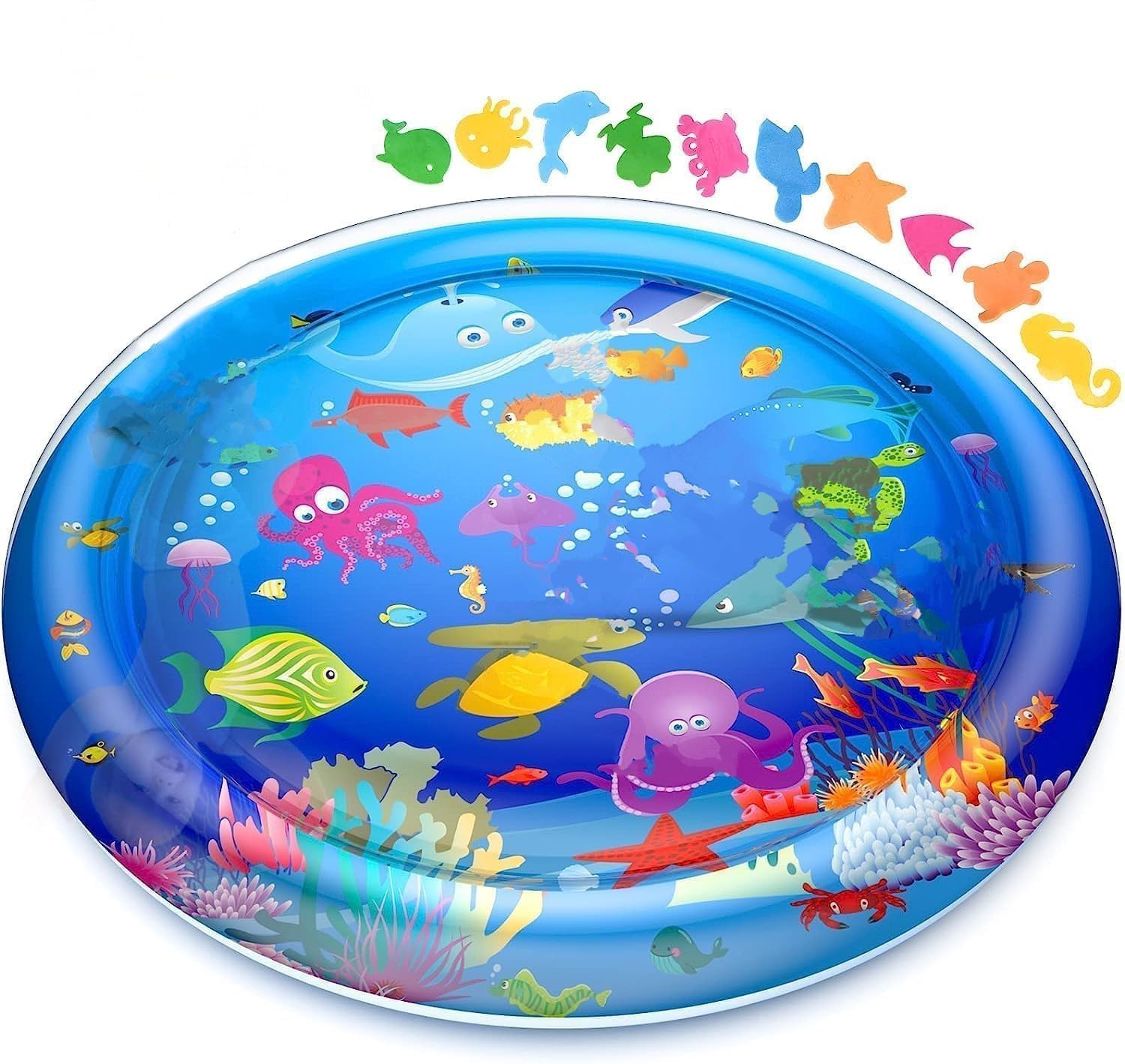 Toysbuddy Tummy Time Water Mat For Babies | Sensory Play Gym For 612 Months | Newborn Baby Essentials | WaterFilled Activity M