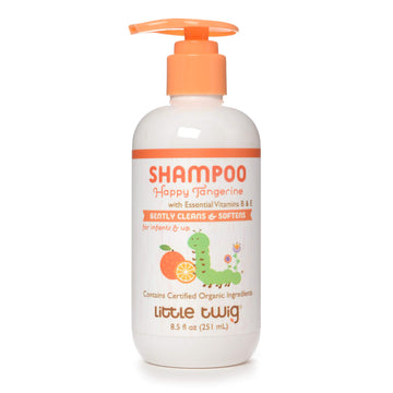 Little Twig Shampoo, Natural Plant Derived Formula, Tangerine, 8.5 Fl Oz.